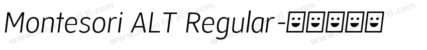 Montesori ALT Regular字体转换